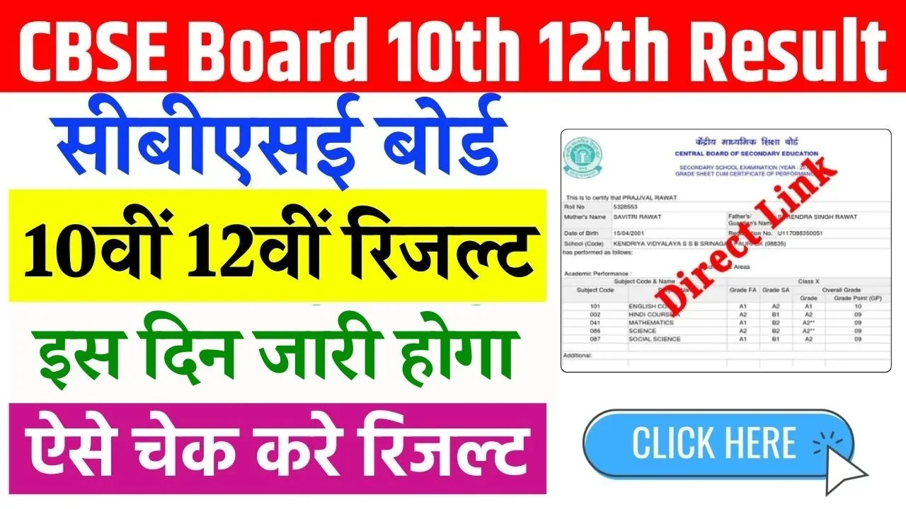 CBSE 10th 12th Result 2026